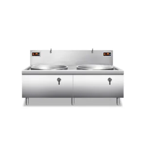 2 Burners Induction wok cooker