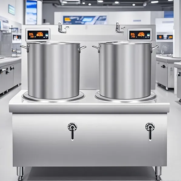 2 burners induction soup cooker