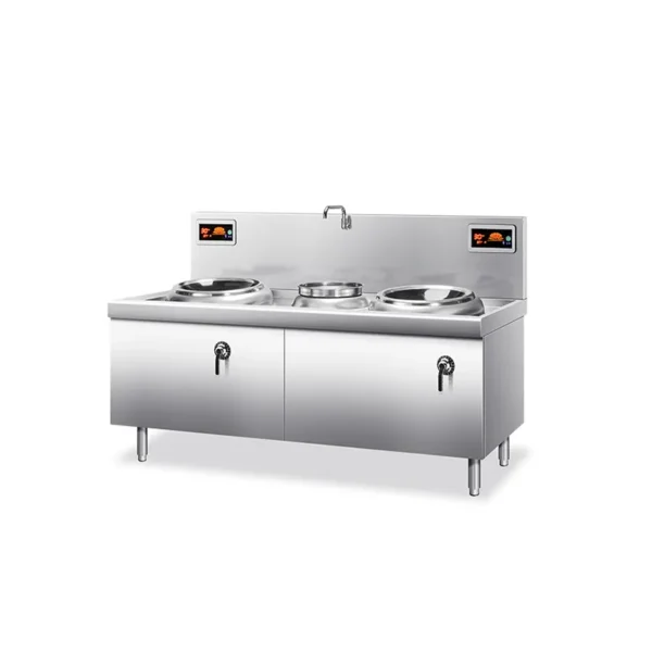 Induction Wok Cooker two burner