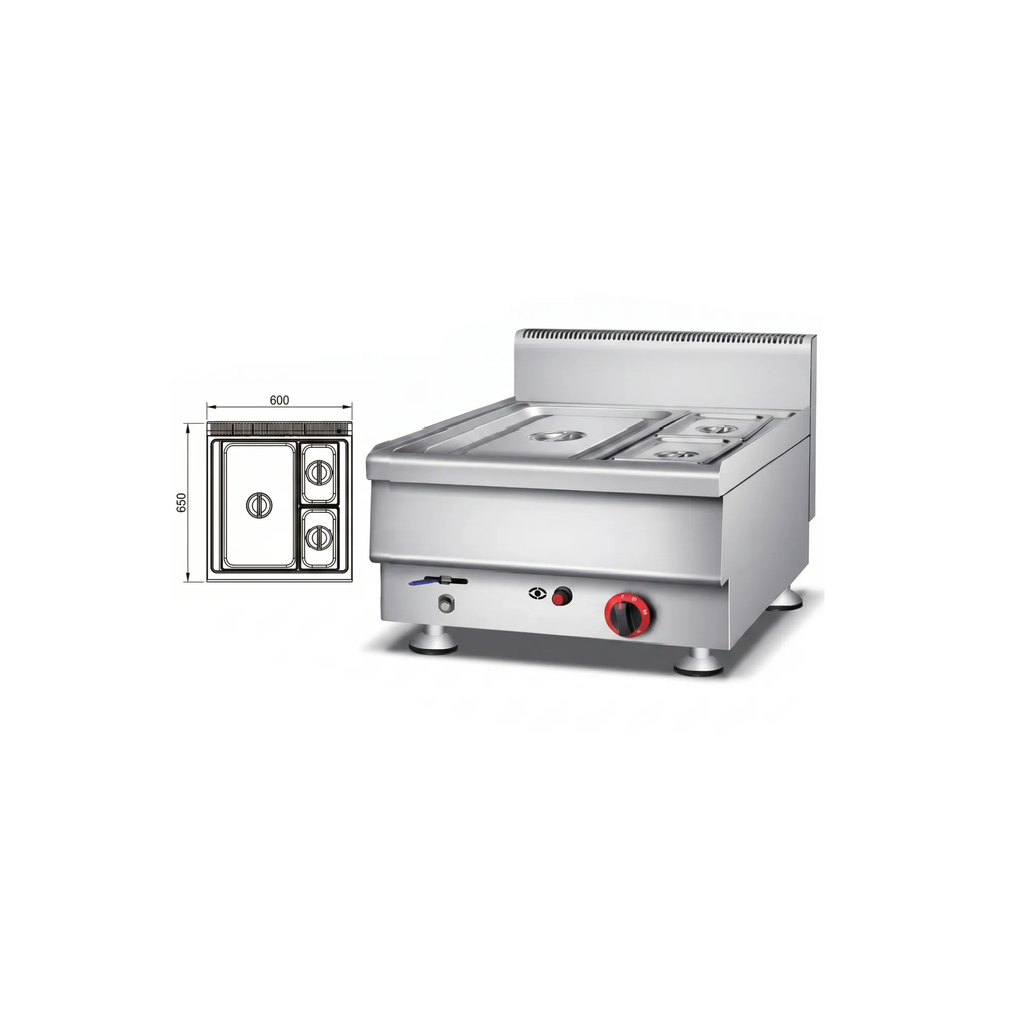 Countertop Bain-Maries: YS-TRB-600 / YS-TB-600