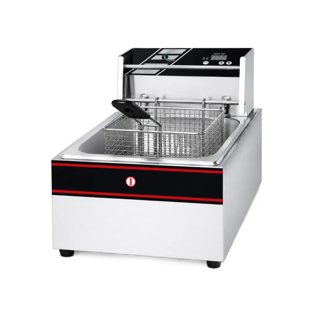Friteuse électrique numérique à cuve et panier unique (YF-81-B)